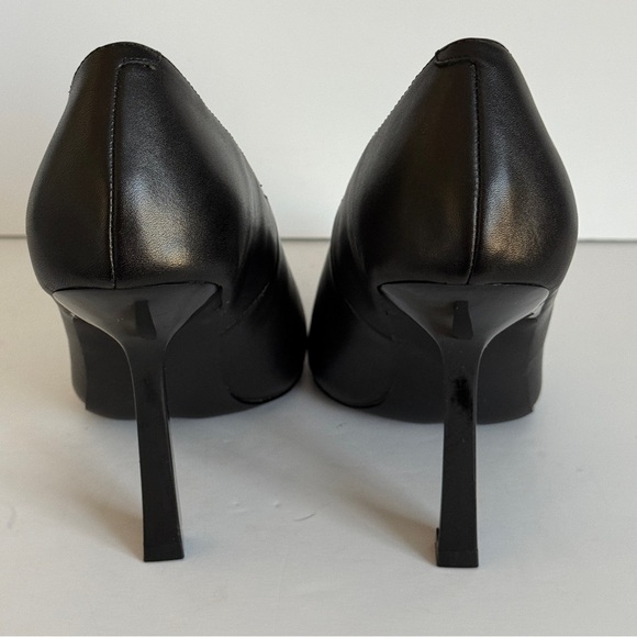 Steve Madden Sedona Stiletto Heel Pump Black Leather Size 8.5M - Picture 8 of 11